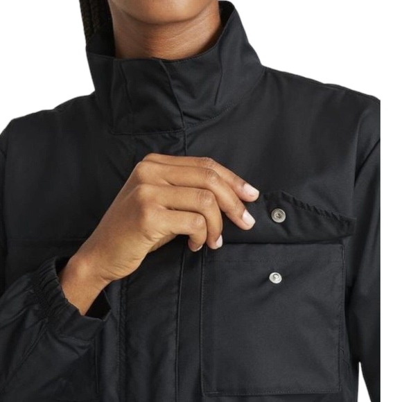 Nike Jacket Black Field Military Utility Coat Women Size Sm Lightweight Casual - Picture 4 of 9